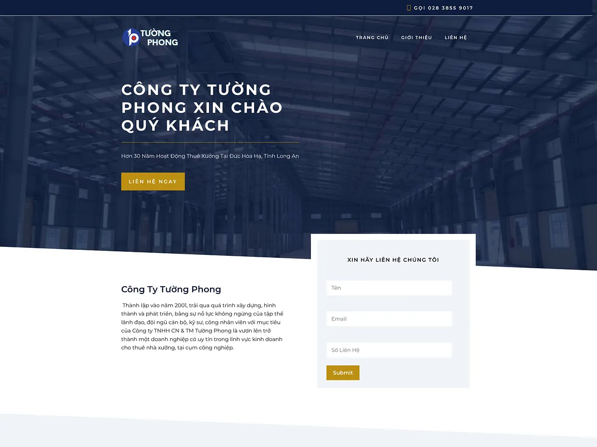 Tuong Phong portfolio website design