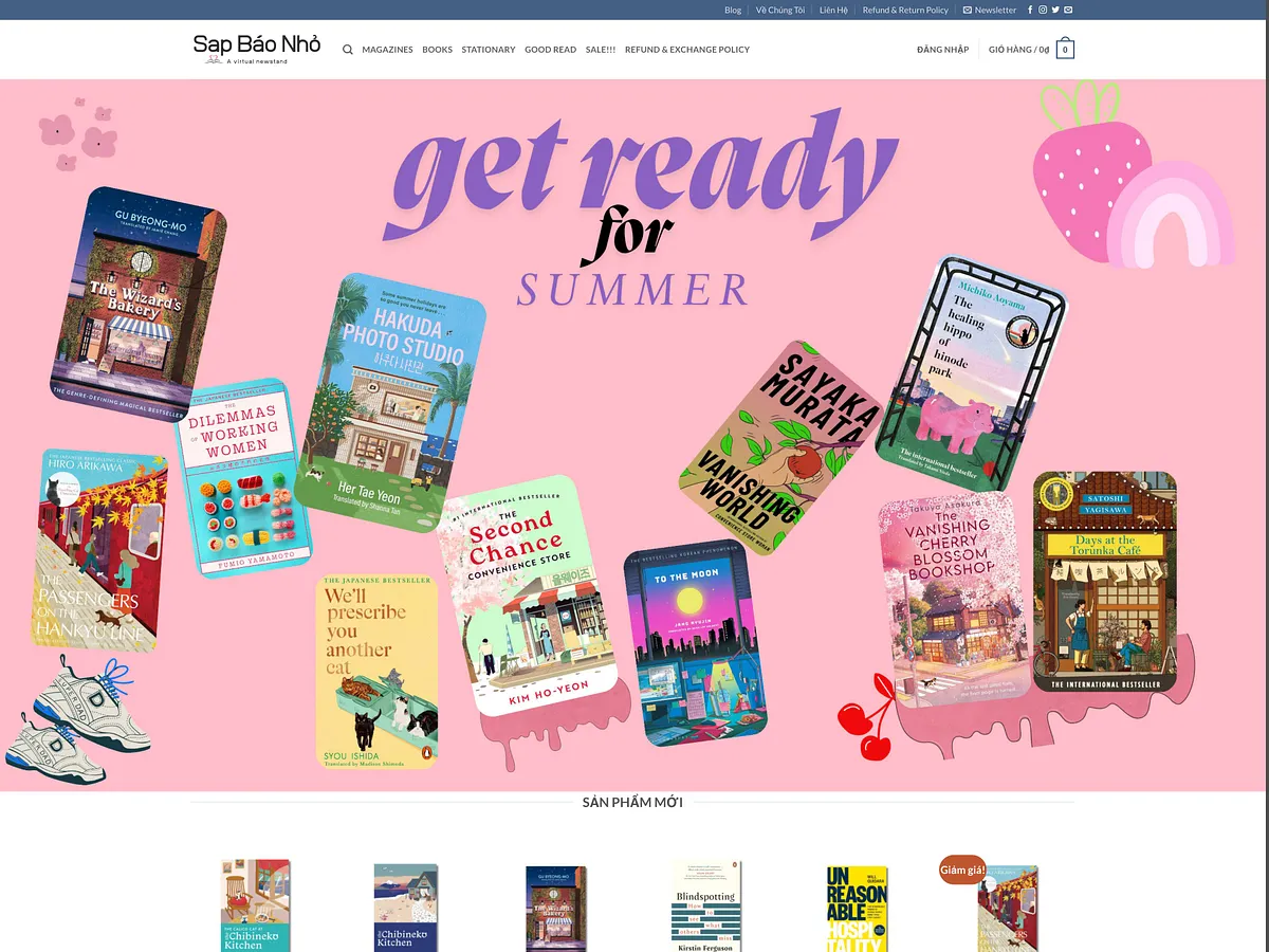 Sap Bao Nho ecommerce portfolio website design